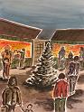 Christkindlmarkt, 1977, Aquarell, 30x40